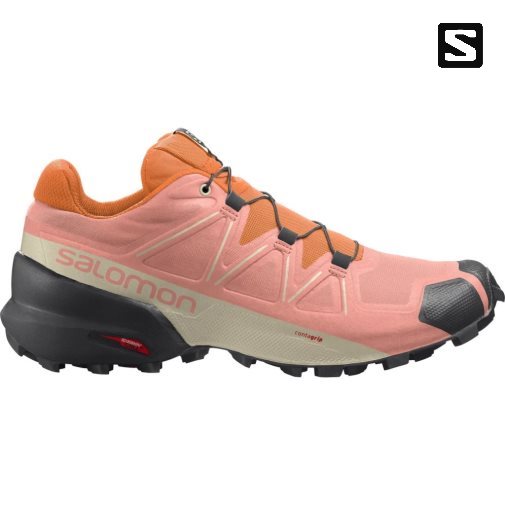 Pink / Orange Salomon Speedcross 5 Women's Trail Running Shoes | PH 13524J